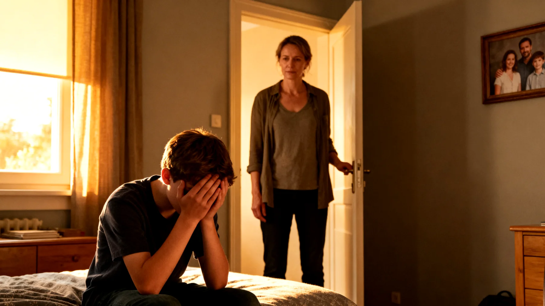 Die Eltern haben große Schwierigkeiten, mit den starken Emotionen ihrer jugendlichen Kinder umzugehen – sei es Weinen, Wutausbrüche, Angst oder tiefe Furcht. Sie fühlen sich oft hilflos, überfordert oder reagieren unbewusst mit Distanzierung, Bagatellisierung oder übermäßiger Kontrolle, was die emotionale Verbindung zum Kind weiter belastet."