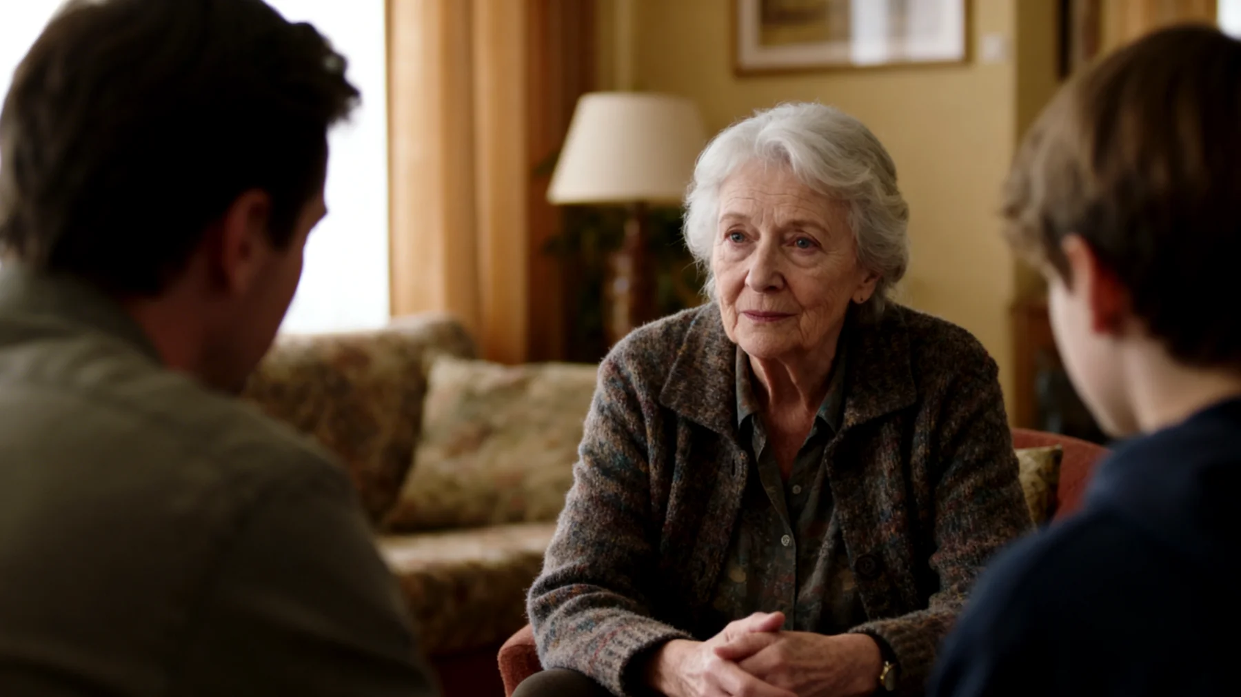 Die Großmutter hat Schwierigkeiten, klare und konsistente Regeln gegenüber ihren erwachsenen Enkeln durchzusetzen. Wenn die jungen Erwachsenen zu Besuch sind oder vorübergehend bei ihr wohnen, missachten sie ihre Hausregeln – sei es bezüglich Schlafenszeiten, Ordnung oder gemeinsamen Verpflichtungen. Die Großmutter fühlt sich nicht respektiert, weiß aber nicht, wie sie ihre Grenzen klar kommunizieren soll, ohne den Kontakt zu gefährden."