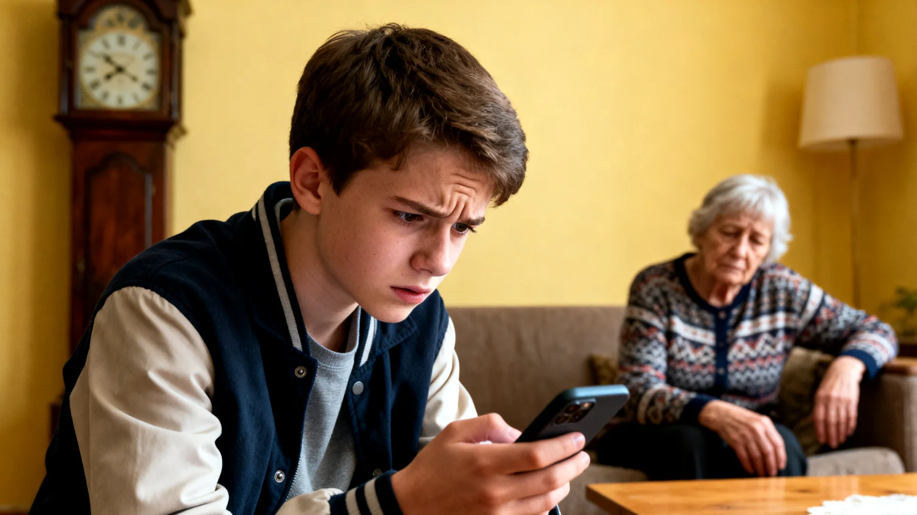 Die Großeltern bemerken, dass ihre jugendlichen Enkelkinder zunehmend auf ihre ständige Anwesenheit, Unterstützung und Bestätigung angewiesen sind – sei es bei Hausaufgaben, sozialen Entscheidungen oder alltäglichen Aufgaben. Die Jugendlichen zeigen Schwierigkeiten, selbstständig zu handeln, und suchen kontinuierlich die Nähe und Zustimmung der Großeltern, was zu einer emotionalen Überlastung auf beiden Seiten führt."