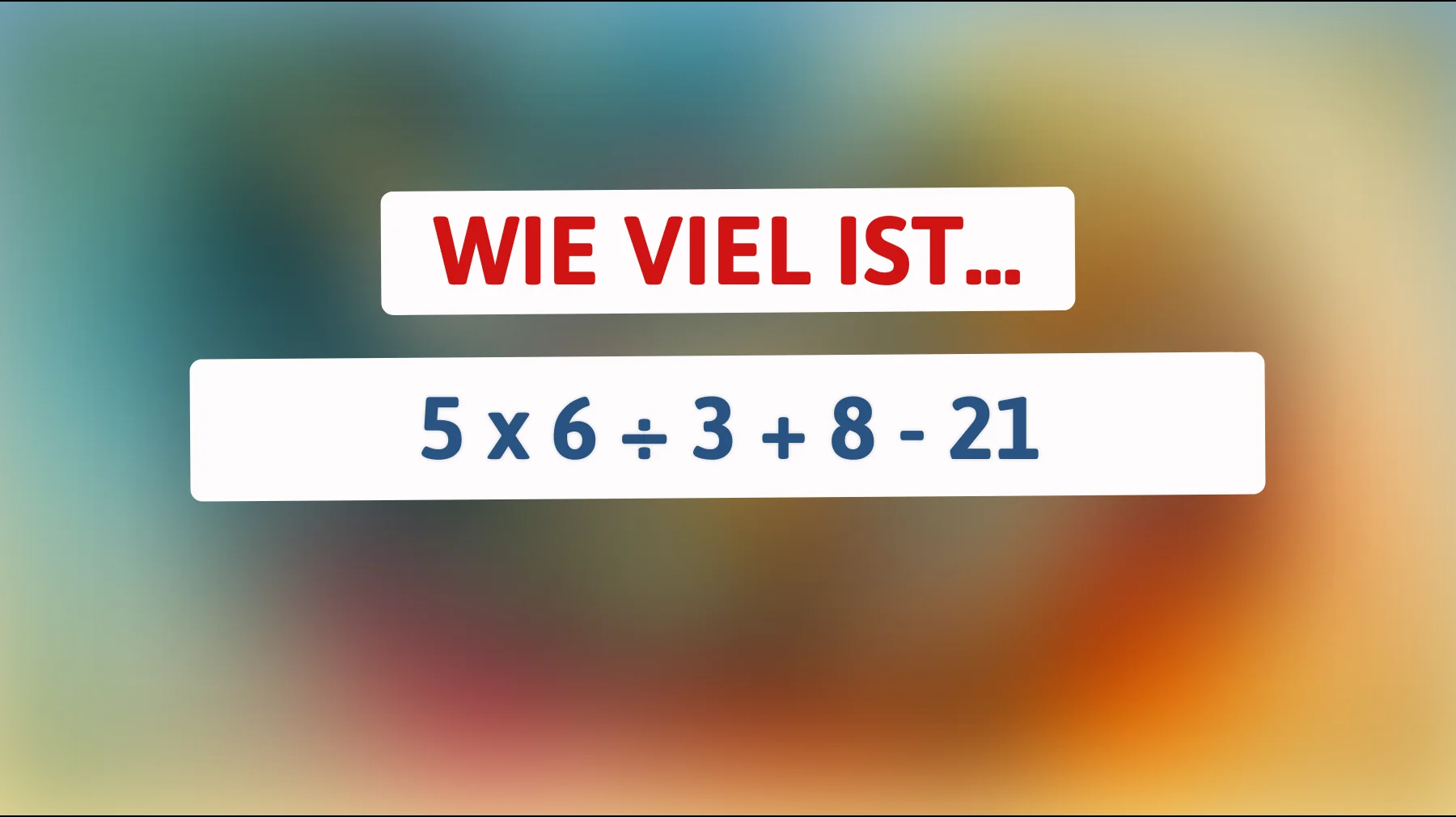Nur 1 von 100 löst diese einfache Rechenfalle richtig – schaffst du es ohne Fehler?"