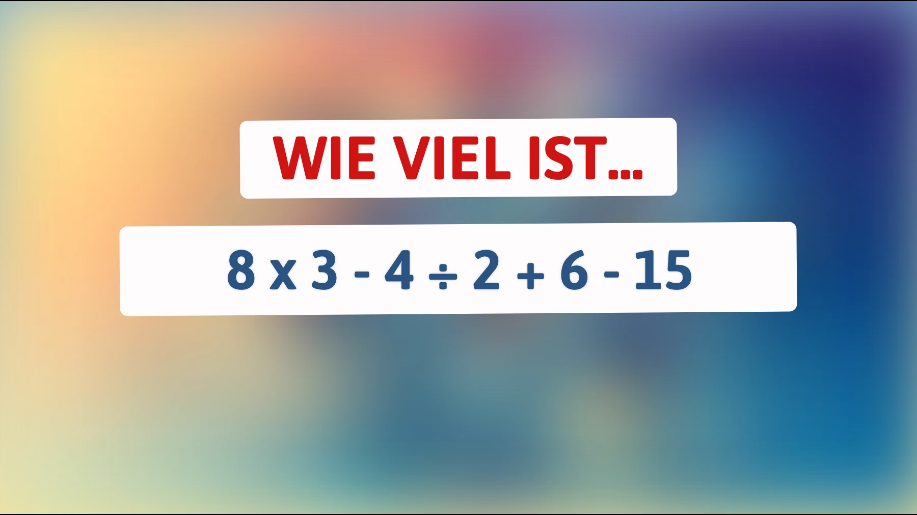 Nur 2% lösen dieses einfache Rätsel richtig – gehörst du dazu?"