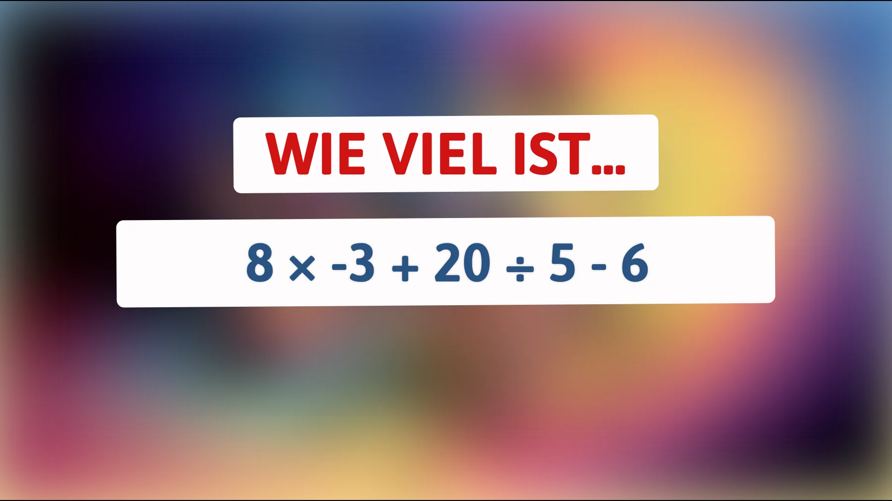 Nur 5 % lösen es richtig: Schaffst du diese einfache Rechnung ohne Fehler?"